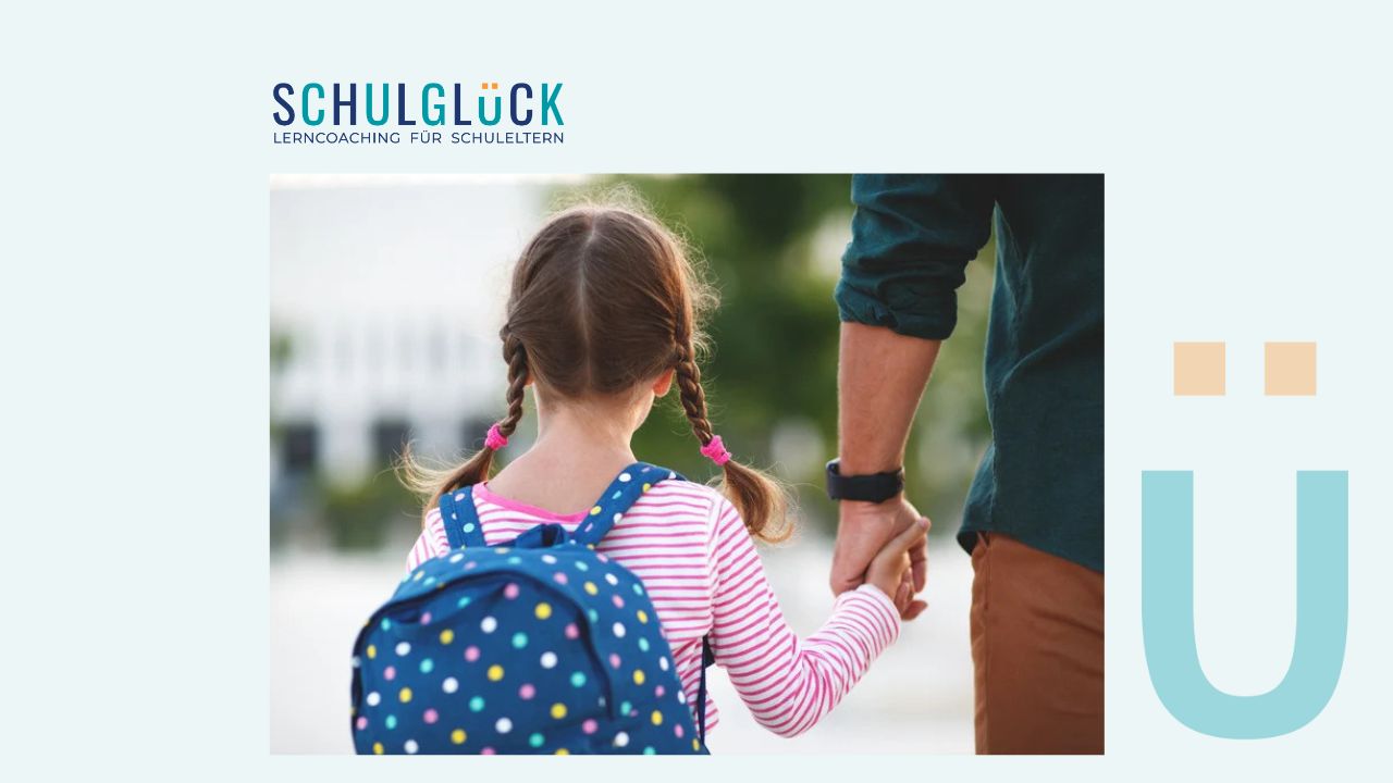 Padre acompañando al colegio a su hija de la mano como símbolo de apoyo emocional.